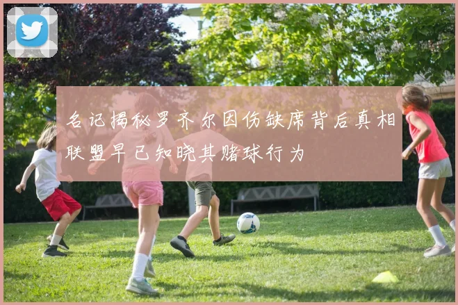 名记揭秘罗齐尔因伤缺席背后真相联盟早已知晓其赌球行为